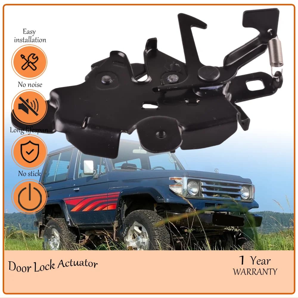 LHD Solid-Machined Bonnet Latch Lock, Adapted for Toyota Land Cruiser FZJ71, oem 53510-60230,53510-60071,5351060230,5351060071