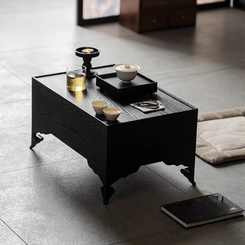Tatami table ash wood solid wood coffee table small household