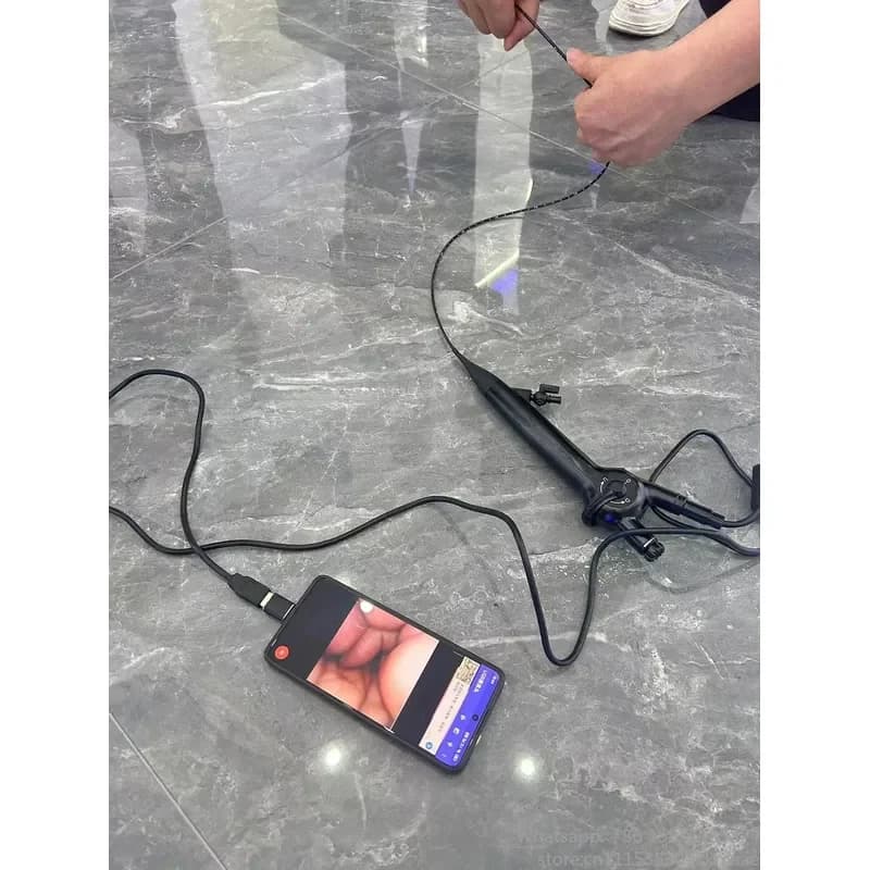 Advanced HD Reusable Flexible Bronchoscope with USB Interface and Integrated Light