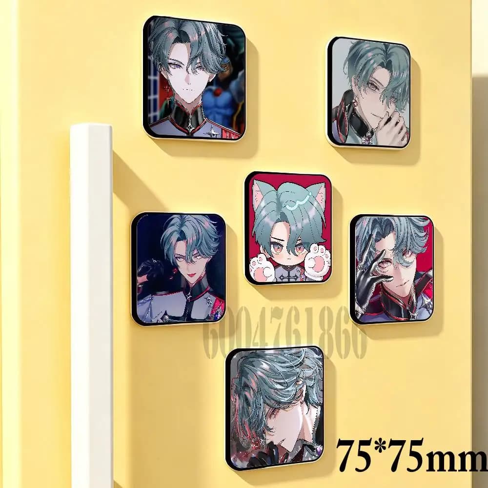Freodore 75mm Square Cute Fridge Magnet Refrigerator Magnet Apartment Decor Gift For Friends Collection