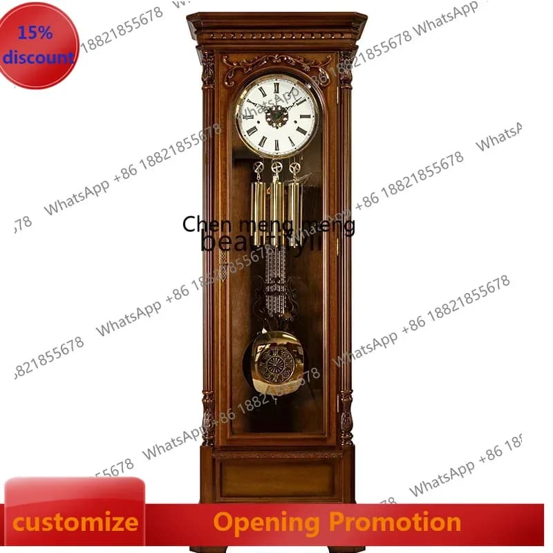 ss7486 Helmler floor clock European American living room villa pendulum clock Chinese retro, classic watch machinery