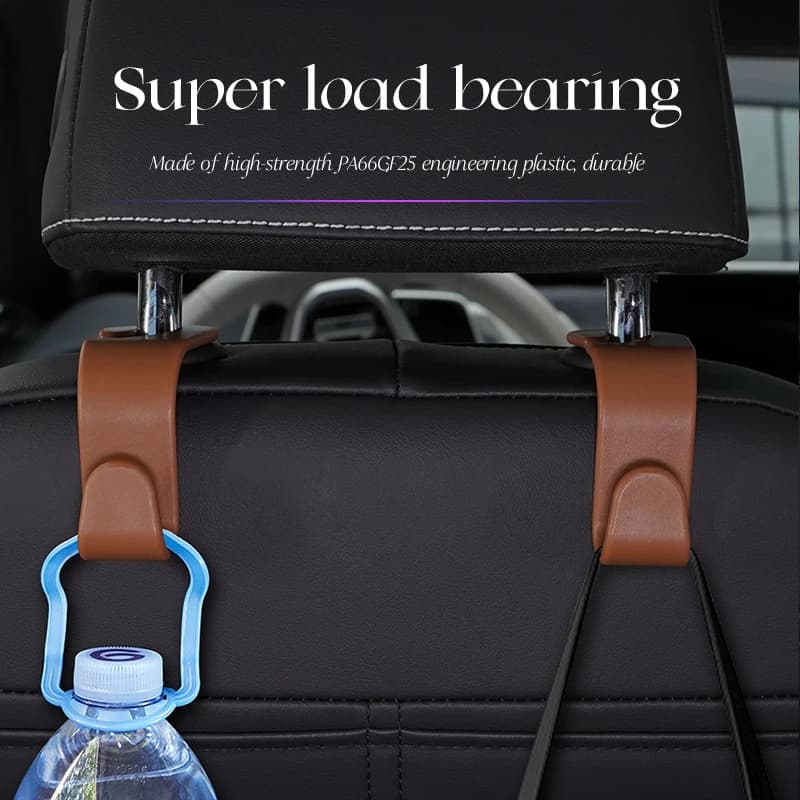 Xpeng Logo Car Seat Back Hooks 2Pcs For P7 P5 G6 G9 G3i Durable Headrest Hanger Organizer Bag Holder Interior Trim Parts