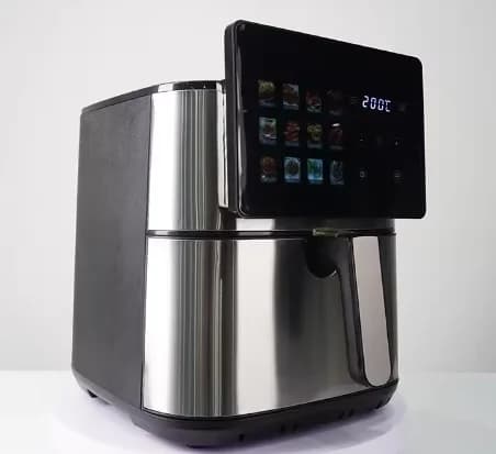 Stainless Steel Air Fryer Healthy Oil-free Smart Touch Control Large Capacity Electric Fryer for Fast Food