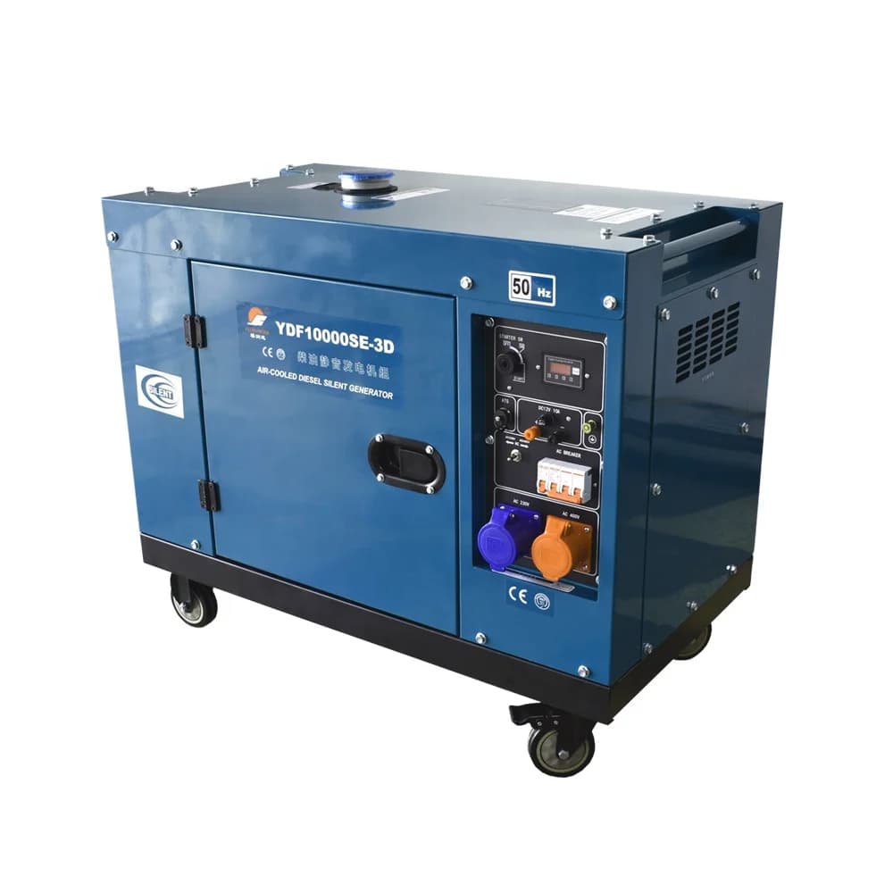 10KW 12.5KVA 10000 Watt Good Price Silent Quiet Air-cooling Mobile Portable Power Diesel Generator for Home