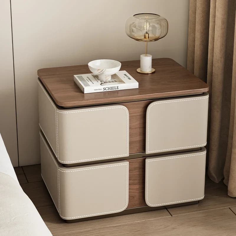 Aesthetic Storage Nightstand Minimalist luxury Italian Simple Bedside Table nordic Dresser Mesa De Cabeceira Bedroom Furniture