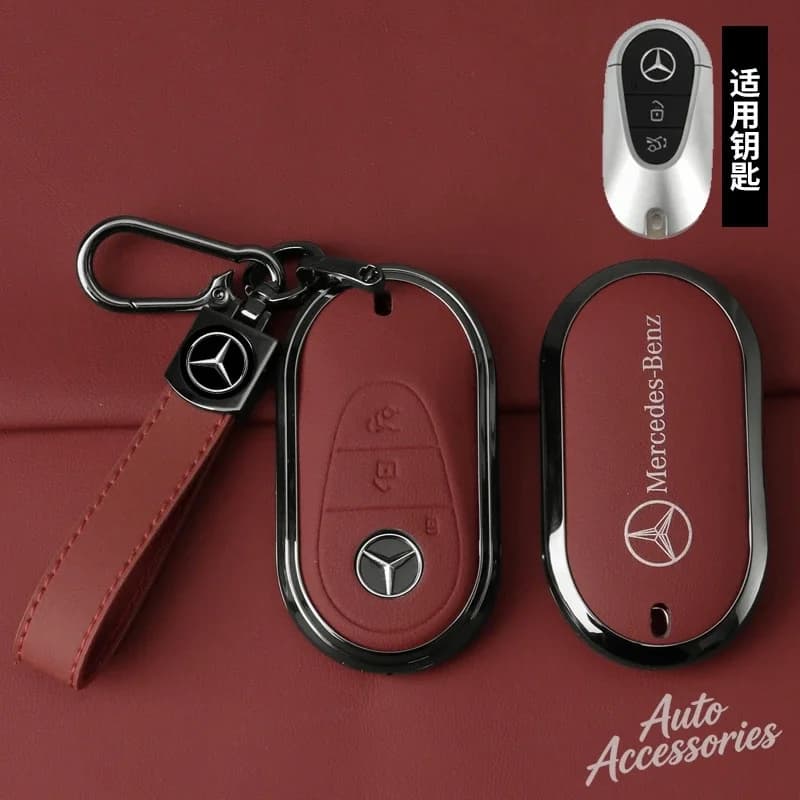 Zinc Alloy Car Key Case Cover Shell For Mercedes Benz C E S Class GLC W206 W214 W223 E300 C260 C300 S450 S500 S400 Accessories
