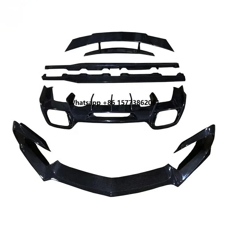 RZ Style High Quality Carbon Fiber Body Kit for 15-17 for GT/GTS/GTC New Rear Diffuser Front Lip Side Skirts
