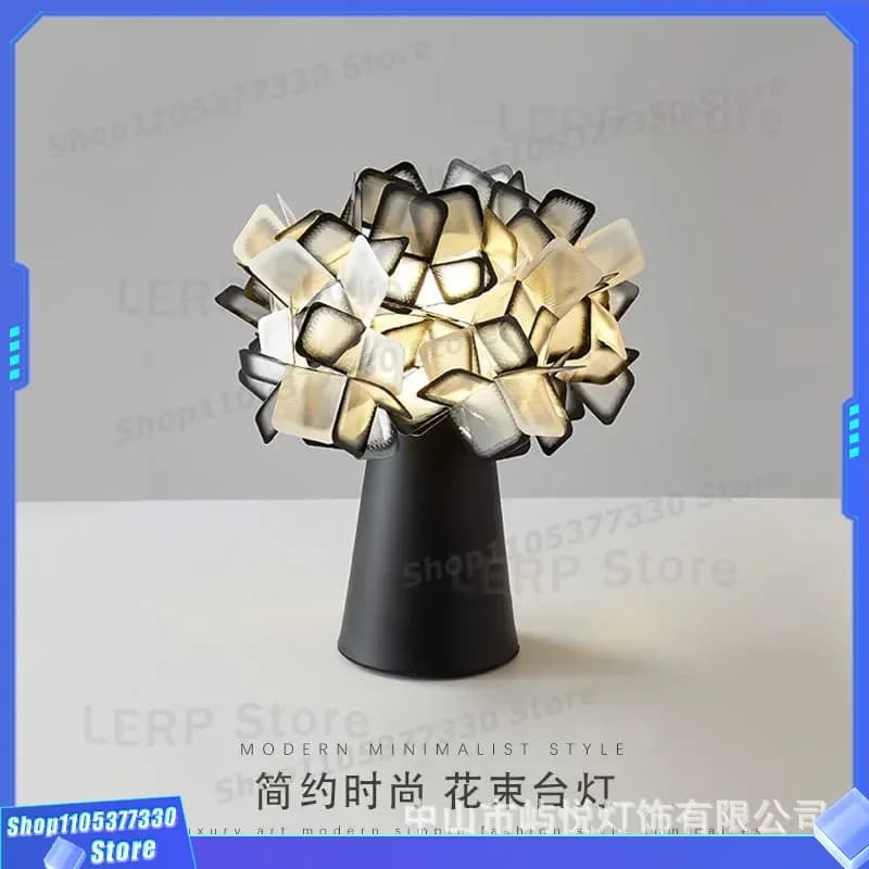 Nordic Postmodern Table Lamp Simple Living Room Bedroom Bedside Decoration Light for Hotel Study Italy Slamp Clizia Style