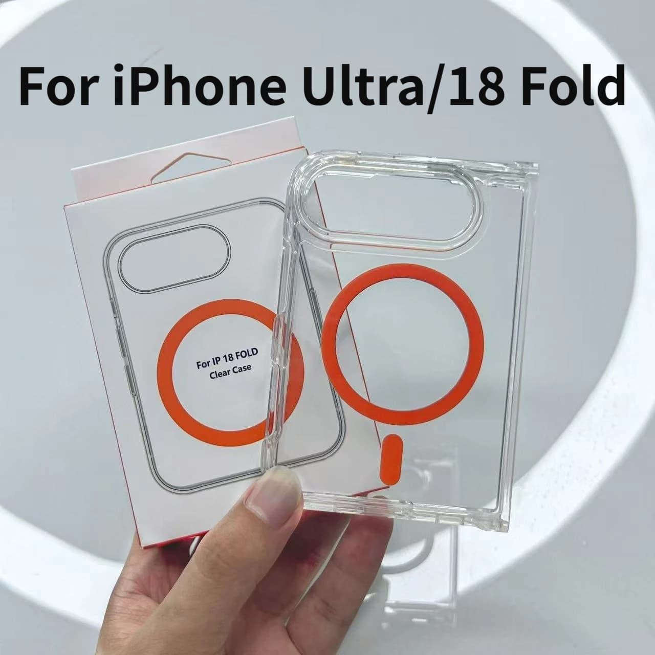 For Magsafe Magnetic Wireless Charging Phone Case For iPhone 18 Fold Clear Protective Cover For iPhone 18 Fold Ultra
