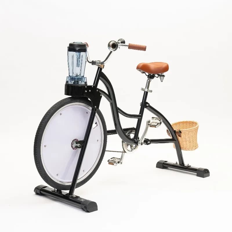 2025 Fruit Smoothie Fixed Gear Bike with Blender, Fruit Juicer, Non-Electric Robot Power Adult Mixed Bicycle