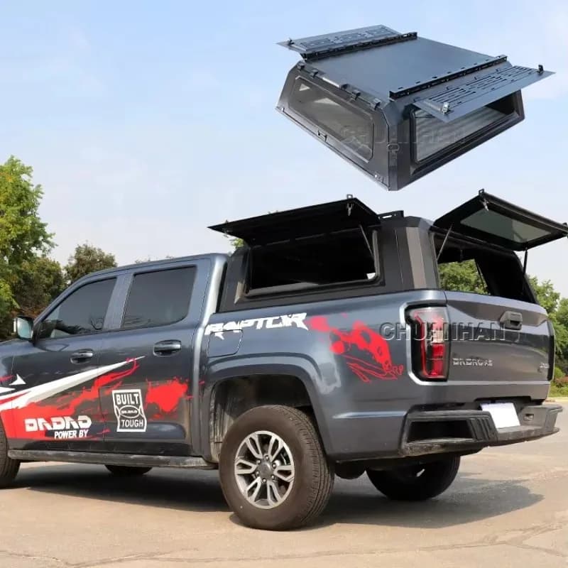 Pickup Truck Cover Hardtop Aluminium Camper Tacoma canopy For 2016  Tundra Hilux Foton Tunland G7
