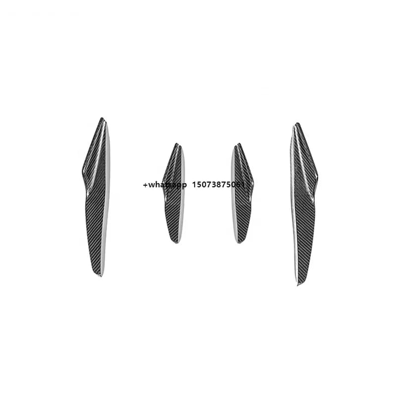 High Quality PT Style Dry Carbon Fiber Auto Parts Front Bumper Canards for Lambo Huracan EVO Carbon Canards