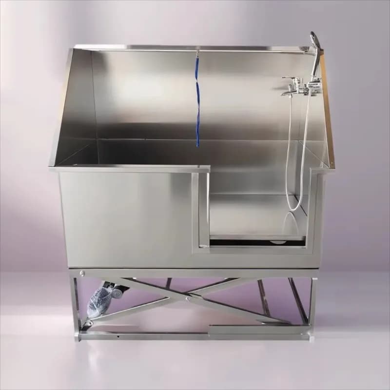 2026 Eco-Friendly 304 Stainless Steel Dog Bathing Station With Pet Shower Brush 100L Capacity For Indoor/Outdoor Use