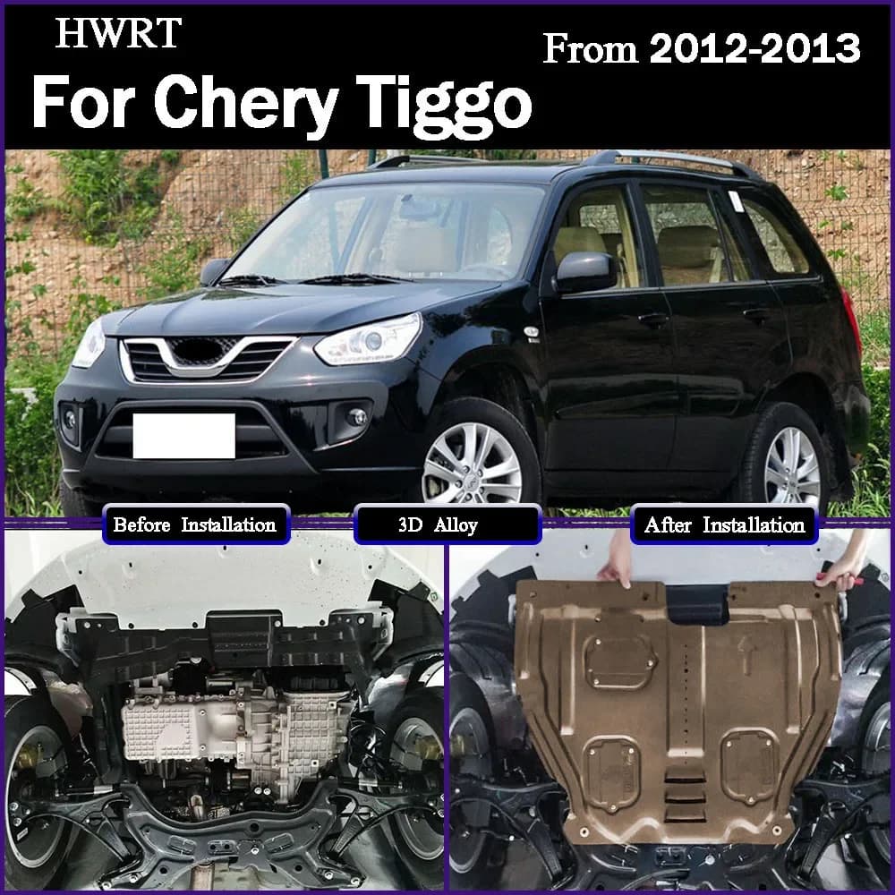 Under Engine Guard Splash Shield Mud Fender Cover Plate Fender Mudguard Protector For Chery Tiggo‌‌ 2012-2013 1.6L 1.8L 2.0L