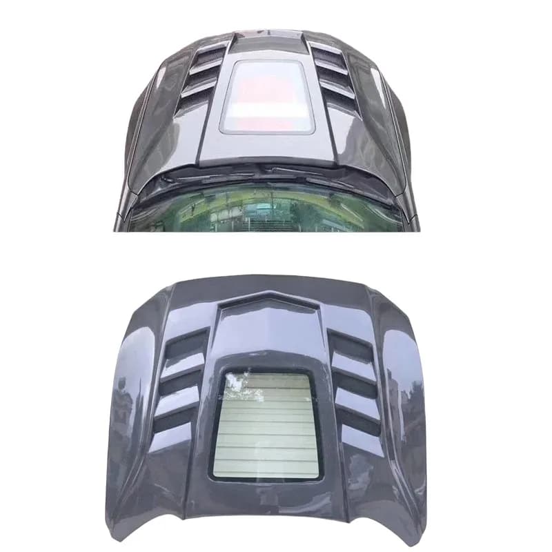 Carbon Fiber for Ford Mustang 15-19 Transparent Engine Hood Car Body Kit Hood Engine Cover ,Perfect installation