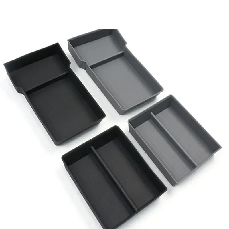 For Tesla Model 3 2024 2025 2026 Silicone armrest storage box Central Control Storage Box Interior Accessories Organizer