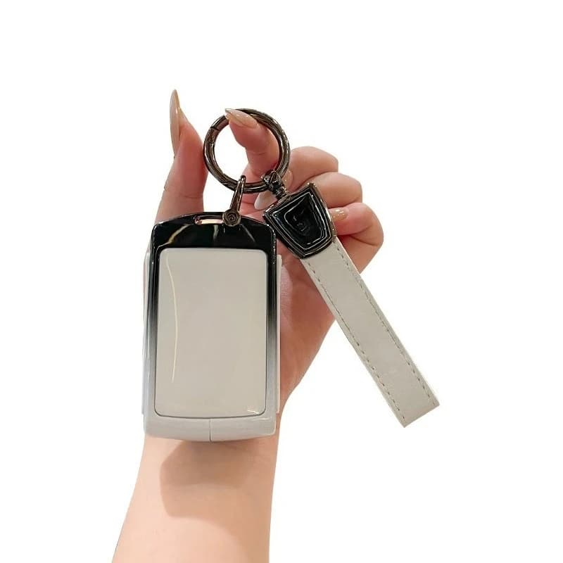 Premium Zinc Alloy Key Cover Case for Volvo EM90/XC60/S90/XC40/XC90/S60 - Protective Key Fob Shell Key Bag Chain