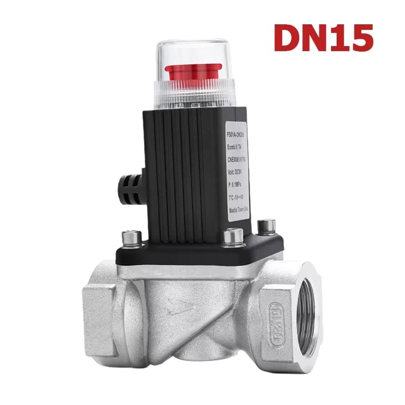 CCEsafety Emergency Shut off Solenoid Valve G1/2' G3/4' for Household Gas Pipeline Natural Gas LPG Cylinder - Safety Gas Valve