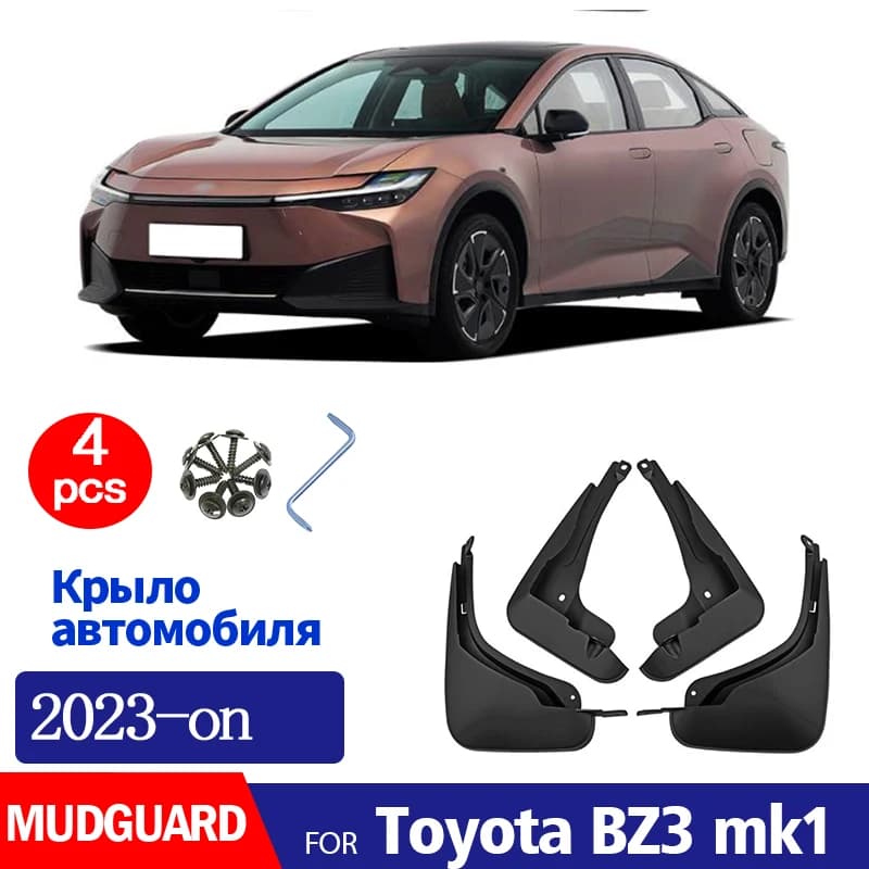 FOR Toyota BZ3 2023 2024 2025 2026+ Mudguard Fender Mud Flaps Guards Splash Mudflaps Car Accessories 4pcs