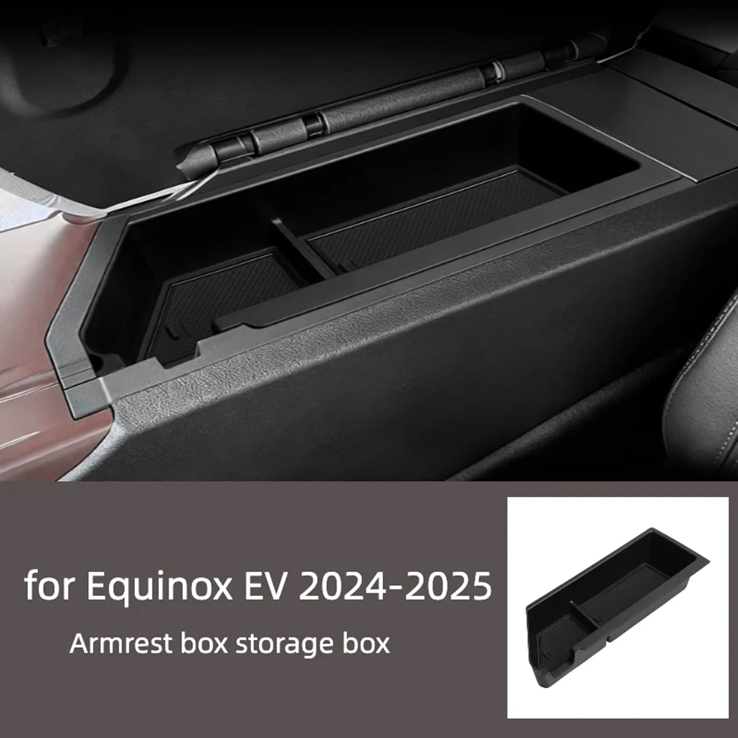 Suitable for 24-25 models of Equinox EV armrest box car storage box interior storage supplies