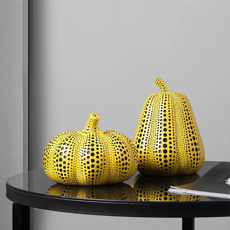 PYH polka dot art pumpkin ornament animal simulation ornament creative living room TV cabinet soft