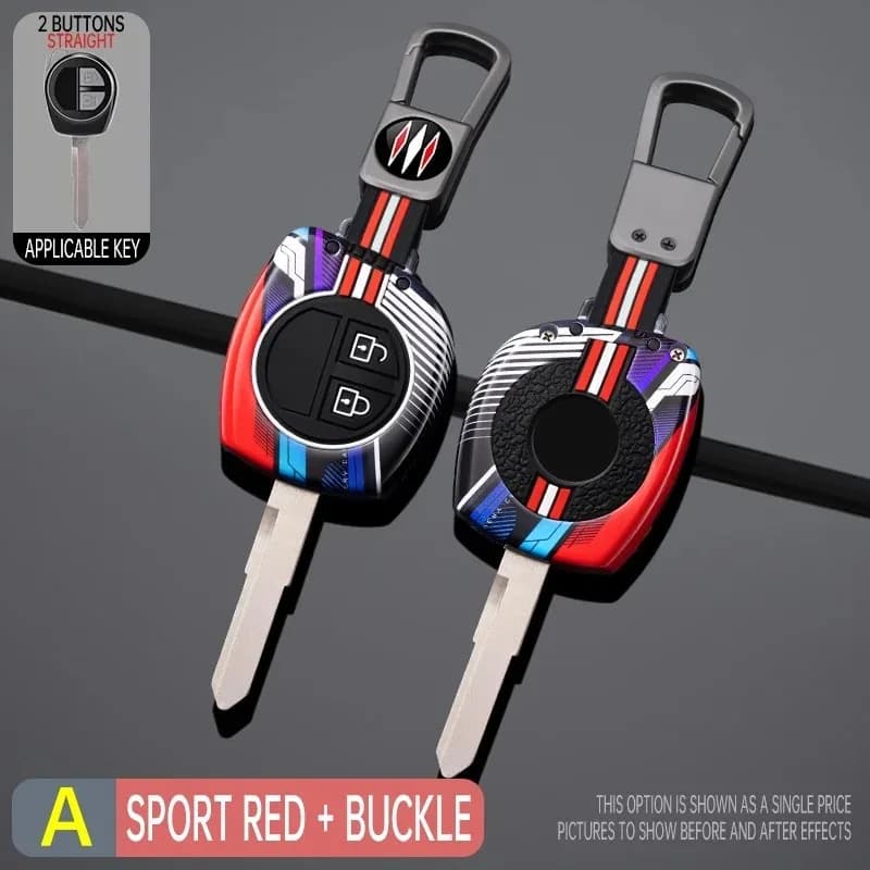 Metal + silicone Car Key Case Cover Shell For Suzuki Swift Grand Liana SX4 Window Vitara Amagatarai Keychain Accessories 2015
