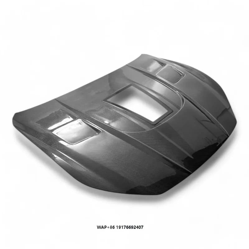 Clear Style Carbon Fiber Fibre Front Engine Bonnet Hood for Ghibli 2014-2021