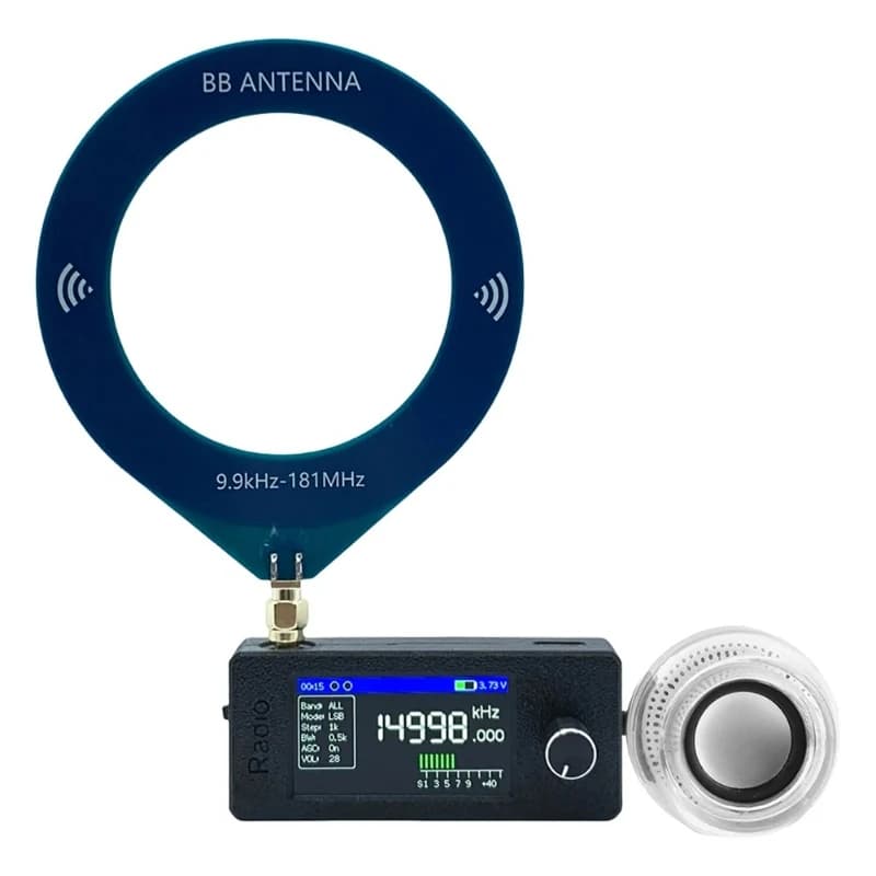 ATS MINI PRO SI4732 0.5-108mhz Full Band DSP Radio, Mini Pocket Receiver, FM AM MW SW SSB, V1.01 with External Speaker