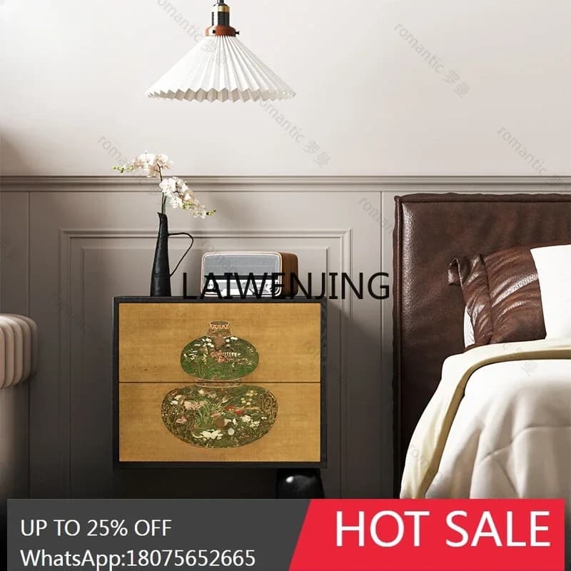 solid wood bedside chest cabinet bedroom bedside simple integrated drawer cabinet