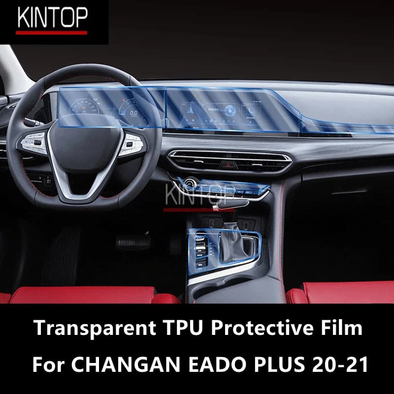 For CHANGAN EADO PLUS 20-21 Car Interior Center Console Transparent TPU Protective Film Anti-scratch Repair FilmAccessoriesRefit