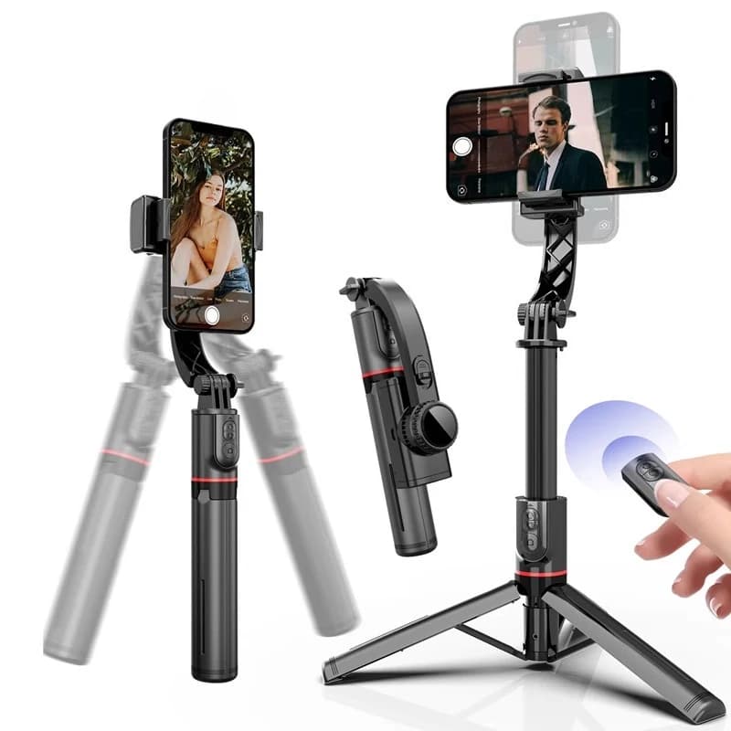 Bluetooth Selfie Stick Mobile Phone Stabilizer Aluminum Alloy Photo Bracket Floor Extended Tripod