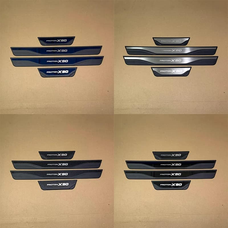 ABAIWAI For Proton X90 2023 2024 2025 2026 2027 LHD RHD Car Door Sill Plate Stainless Steel Cover Interiors Styling 3d Auto Part