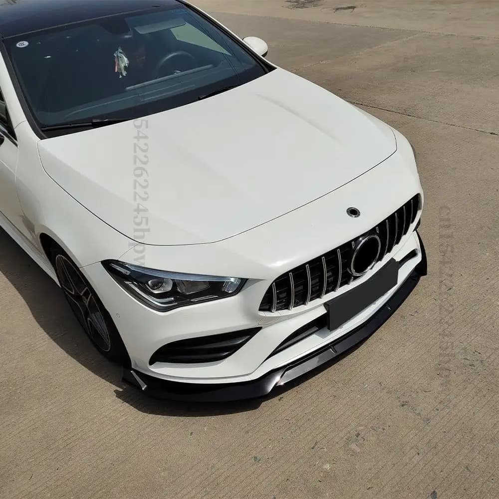 Suitable for Mercedes Benz CLA C118 2019 2020 2019+spoiler decoration adjustment accessories modified front bumper lip cover