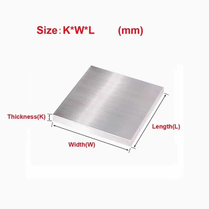 3mm Thickness 201 SS Square Plate Sheet Custom Sizes 50x50 100x100 200x200 Thick Square Design For DIY And Fabrication