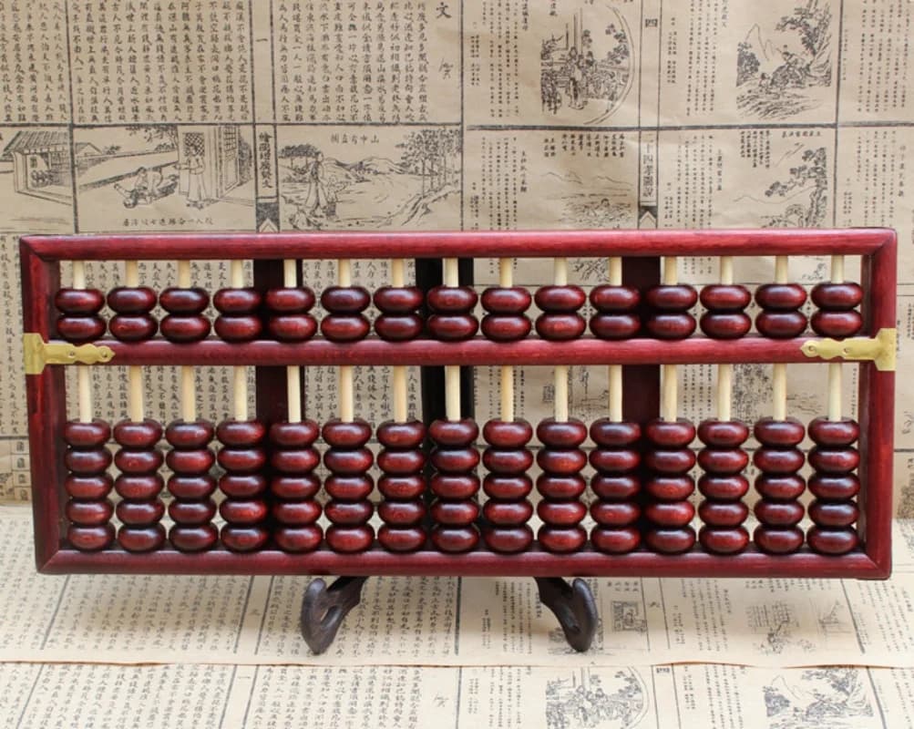 Chinese retro style beech wood abacus gift solid wood abacus exquisite handicraft ﻿