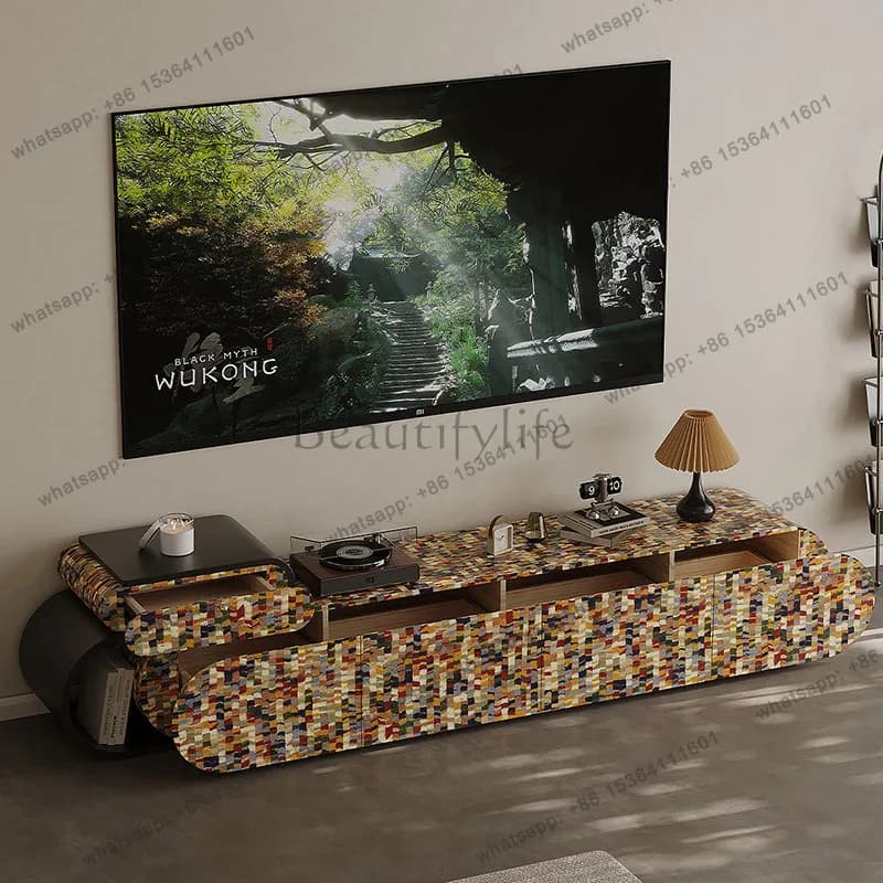 LD Italian Minimalist Tv Stands Nordic Modern Living Room Display Luxury Tv Table Designer Aesthetic Archivadores  Furniture