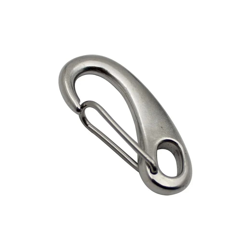 5 piezas de gancho a presión con forma de huevo, 40mm, 50mm, 70mm, acero inoxidable 304 para cadena de perro, ganchos a presión