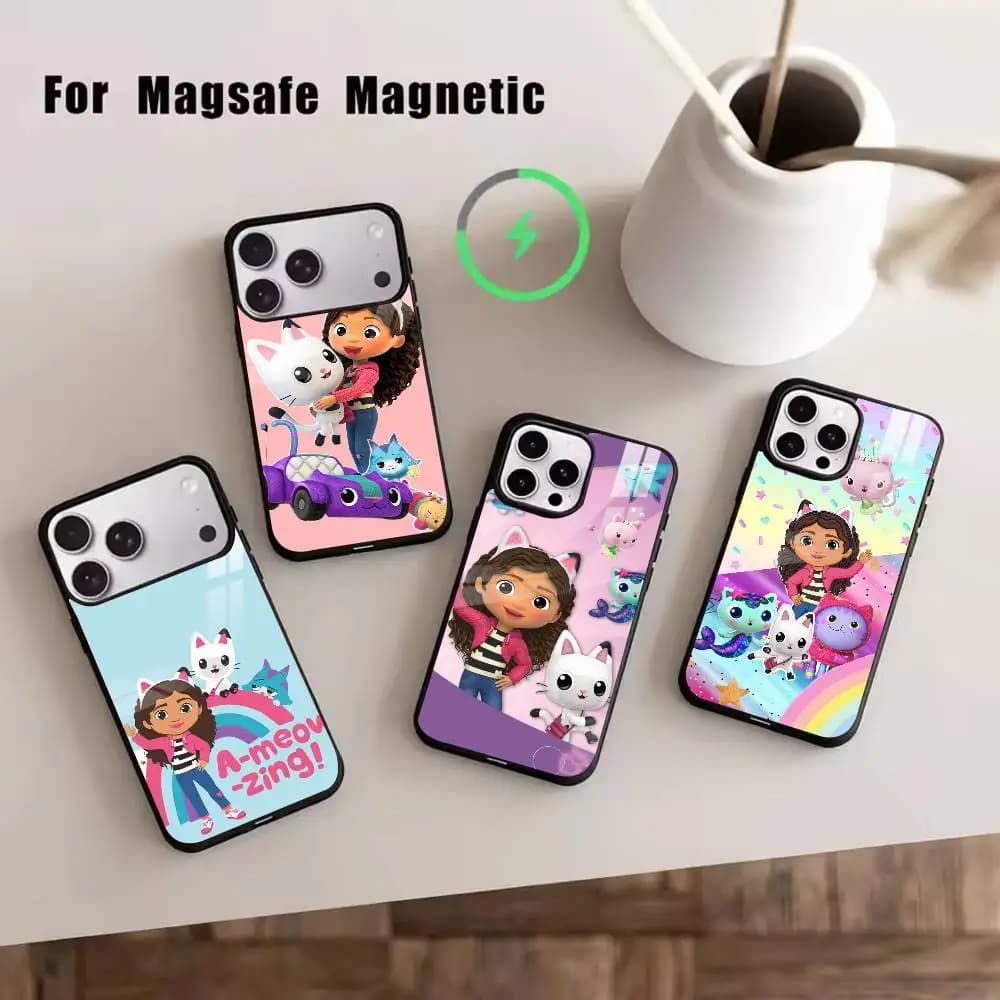 G-Gabby Cats  Phone Case For iPhone17,16,15,14,13,12,11 Plus,Pro Magnetic with Magsafe Wireless Charging
