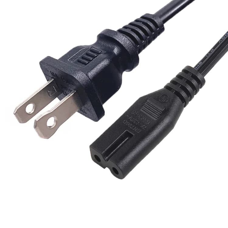 5pcs USA Power Supply Cord Nema 5-15p Plug 6ft for UL 2 Pin Power Cord Stripped/C7 Power Cable for Computer Plug Cable