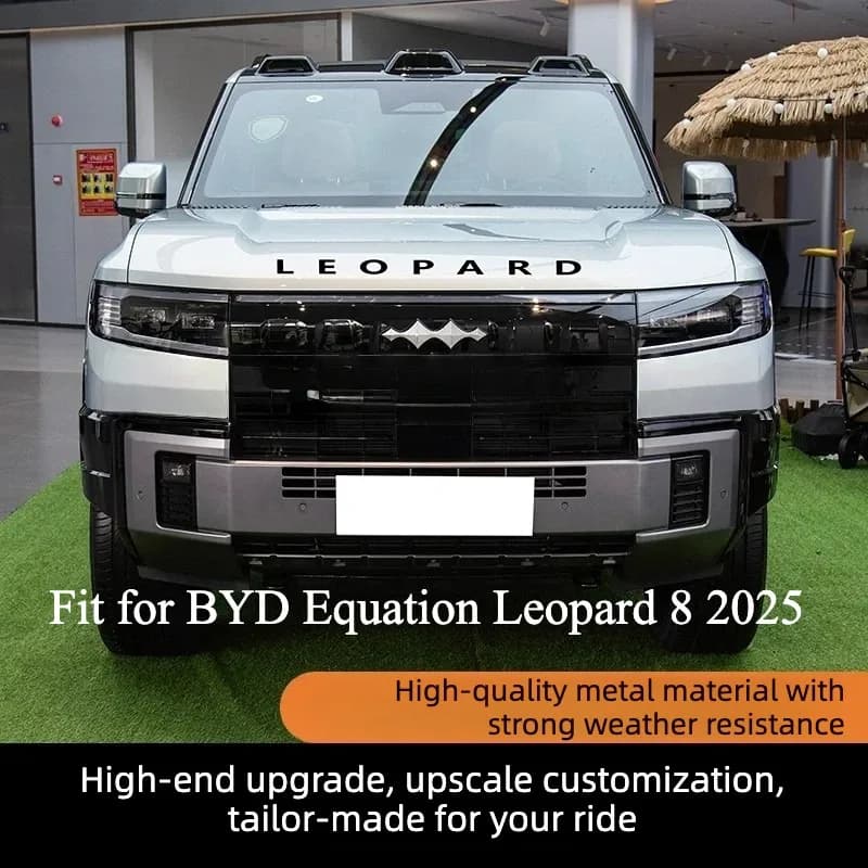 For BYD Equation Leopard 8 2025 2026 Front Hood And Spare Tire Cover Letter Decoration Label Modification Accessories