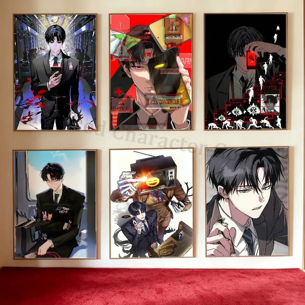 G-GSGW Kim S-Soleum Anime Wall Art Canvas Painting Poster For Living Room Home Decor Decoration Picture