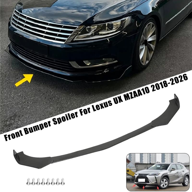 Sport Front Bumper Splitter Spoiler Lip For Lexus UX MZAA10 2018-2026 5Pcs Adjustable Sectional Car Exterior Tuning Body Kit