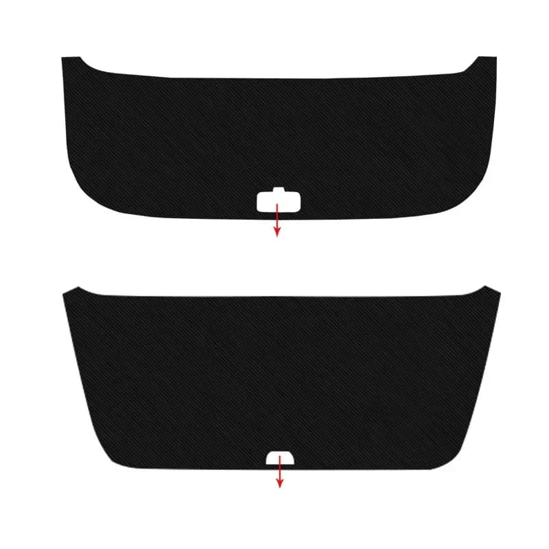 For ZEEKR X 009 2024-Present Car Anti-kick Carbon Trunk Pad Weather Dustproof Protect Tailgate Sticker Auto Accessories