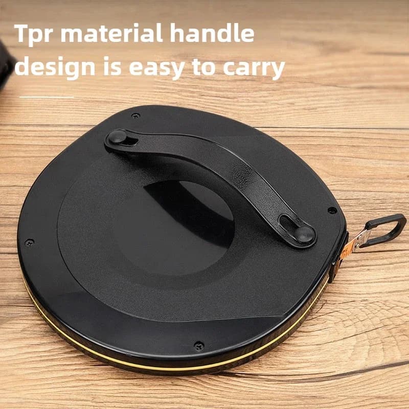 Deli 8218 Leather Tape Measure 30m 8219-50m Fiberglass Leather Tape Measure Is Wear-Resistant, Durable, and Easy to Carry