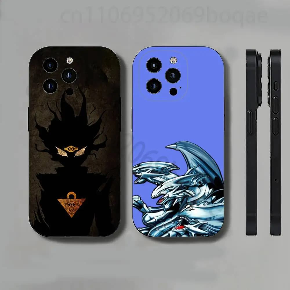 Y-Yu Gi O-Oh Anime Slim Back Phone Case for iPhone 17,16,15,14,13,12,11 Pro,Max,Plus,X,XS,XR,SE,Mini Protective Cover