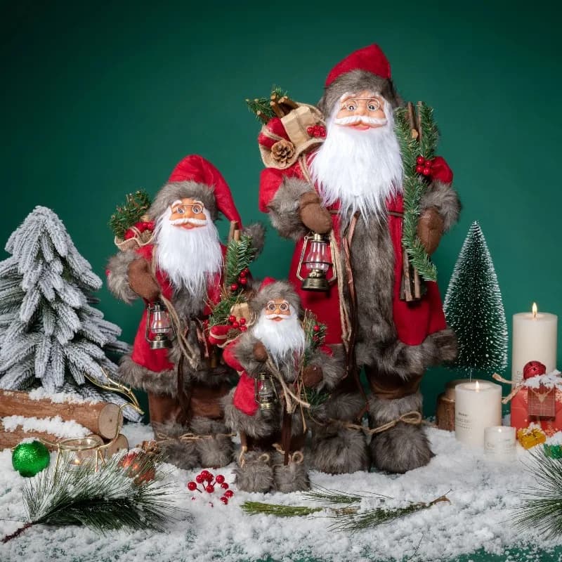30CM/45CM/60CM Santa Claus Doll Pudding Toy Statue Living Room Home Decoration Room Accessories Gift Christmas Clearance Sale