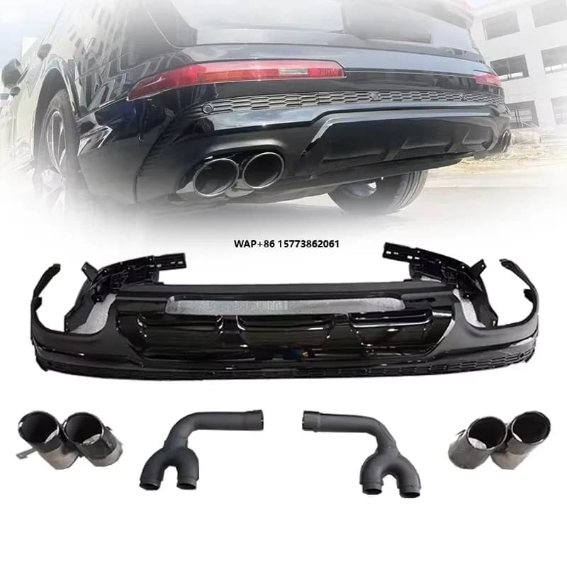 Rear Diffuser Exhaust Pipe for 2021-2025 Q7 Upgrade to SQ7