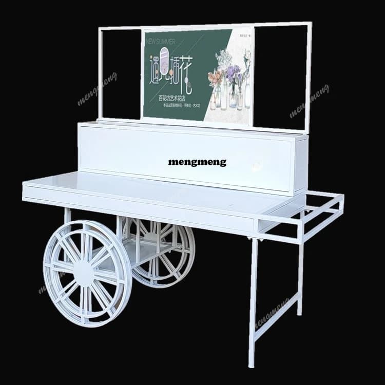 New European float promotional car shopping mall display stand flower shop promotional stand