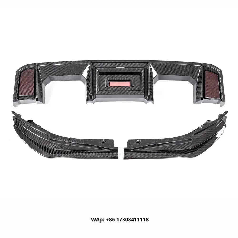 For  G80 G81 M3 G82 G83 M4 Competition CS 2020-2026 Carbon AX Style Rear Lower Bumper Lip Diffuser Side Splitters Cover