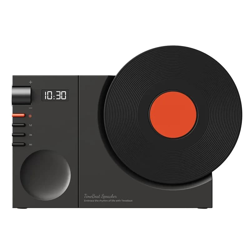 Time Bluetooth speaker, charging small speaker, good sound quality, New Year's creative gift clock speaker